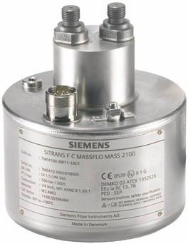 SITRANS F C Flow sensor MASS 2100 DI 1.5 Overview MASS 2100 DI 1.5 is suitable for low flow measurement applications of a variety of liquids and gases.