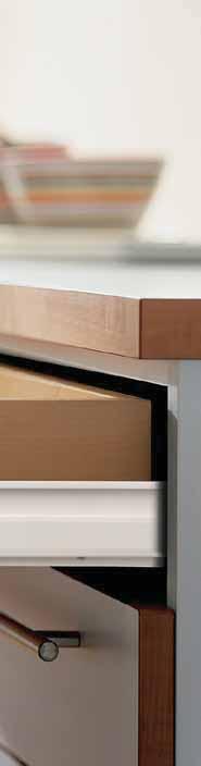Runner of choice performance, Blum STANDARD drawer runners apply proven technology built upon years of experience to ensure a solid performance that will last a lifetime.