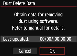 3 Appending Dust Delete DataN Dust entering the camera can adhere to the image sensor and cause dust spots to be visible on the captured images.