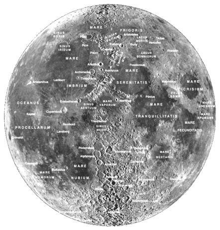 Maps come in all different types Map of features on the moon Map