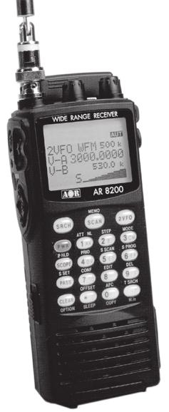 AR8600MkIIB The AOR AR8200Mark IIIB is an improved handheld receiver that covers 500 khz to 3000 MHz (less cellular) in: Wide FM, Narrow FM, Super Narrow FM, Wide AM, Standard AM, Narrow AM, USB, LSB