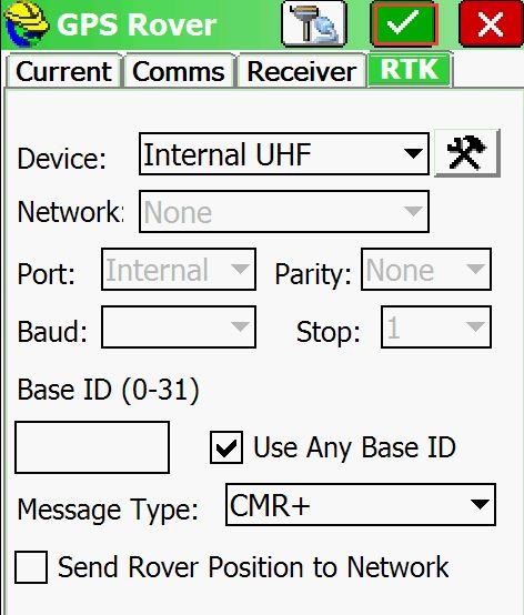 5. Rover station setup and operation Tip Users can select a radio channel from the dropdown list.