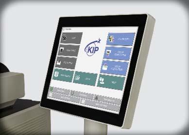 for job accounting D KIP Color Touchscreen with multi-touch controls Multi-Touch Productivity Experience the difference of KIP multi-touch technology.