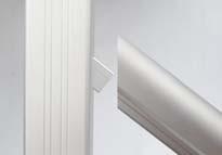 uali es as continuous graspable handrail when used with intermediate