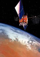 the satellite position in space ( broadcast ephemerides ) The auxiliary equipment comprises solar panels for power supply and a propulsion system for orbital manoeuvres.