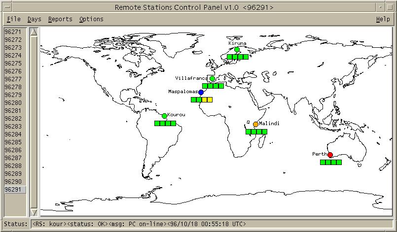 - Station coordinate solutions for those stations included in our analysis. - GPS satellite clock information.