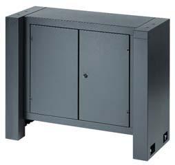 Options Base cabinet H 85 x W 70 x D 45 cm with lockable door and 2 shelves made of powder-coated sheet steel