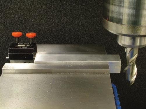 endmill is moved off the part using the Y-axis (saddle