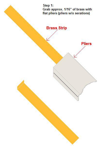 Creating and Installing the Brass Soldering Strips continued Now that you have a strip of