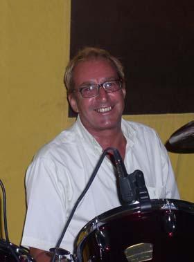 Bob Aylott (Drums) Bob as been with East of Java since it's conception in 1991.