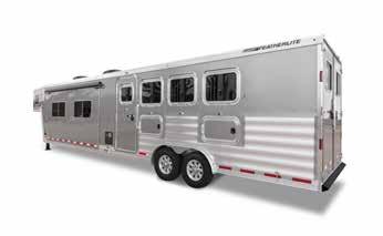 A BOLD NEW WAY TO TRAVEL Featherlite Liberty Living Quarters, designed and built exclusively by Featherlite Trailers, feature quality craftsmanship, designer decors and upgraded standard features.