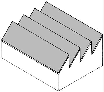 Monoslope Pyramid: This is a roof with square or other regular polygon shaped base, with all hips being equal and converging at a pointed apex.