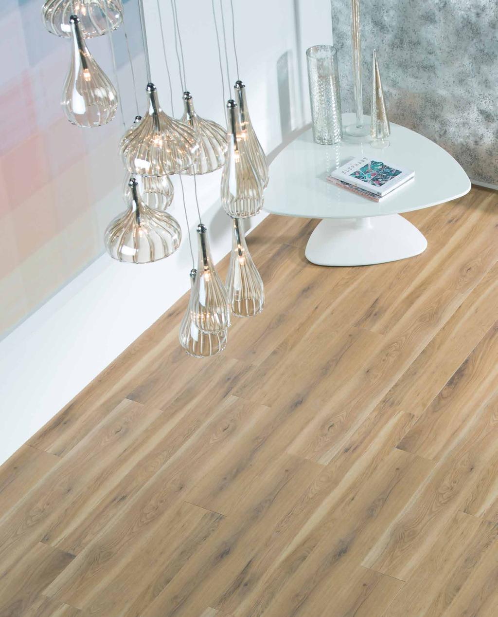 EDEN OAK The look and feel of natural grain contrasts with an atmospheric