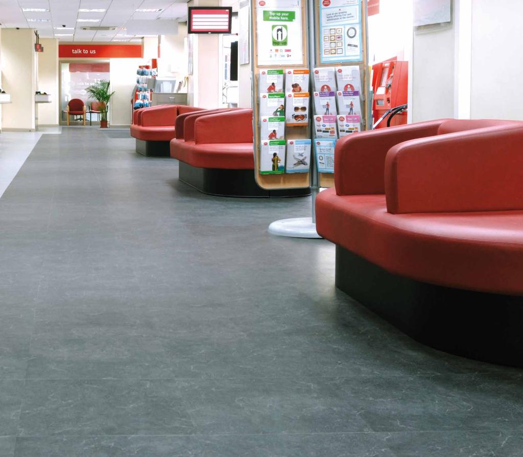 The flooring product selected had to perform against specific criteria. It had to be hard-wearing and retain its appearance over a long time period.