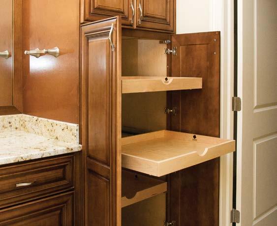 Whether you want to accessorize the look of the cabinet or accessorize how it functions, make sure to explore