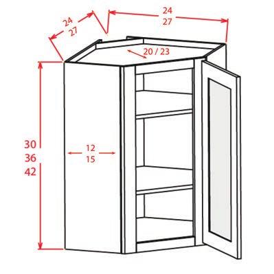 770-767-800 109 Northpoint Parkway, Acworth, GA 0102 PRODUCT SPECIFICATIONS - Wall Cabinets Open Door Frame Diagonal Corner Wall Cabinets DCW0GD 15 1 0