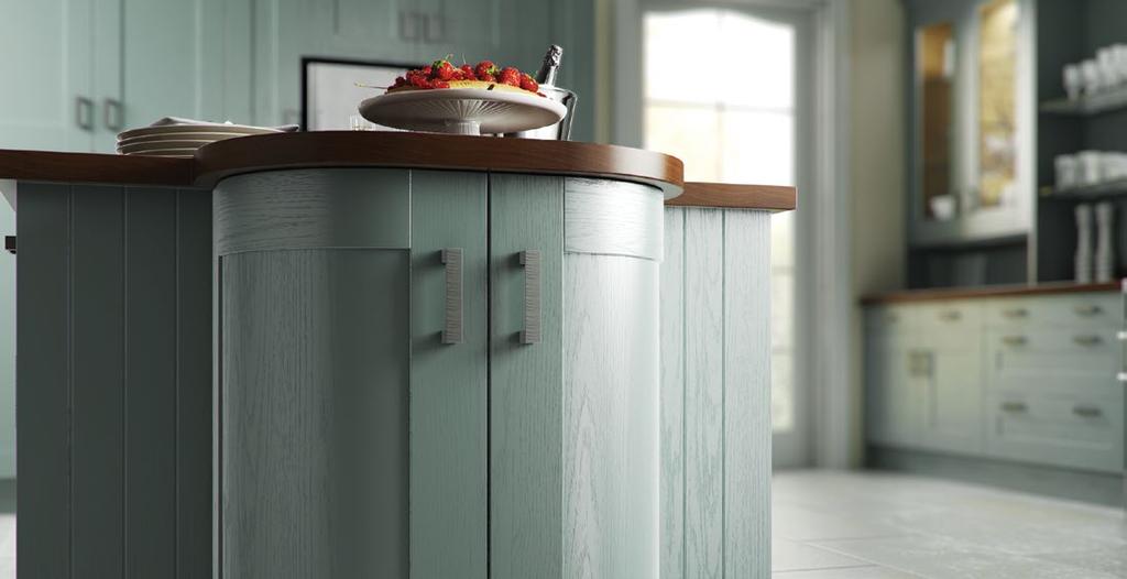 PAINTED WOOD SHAKER OYSTER SHAKER A classic kitchen in a truly