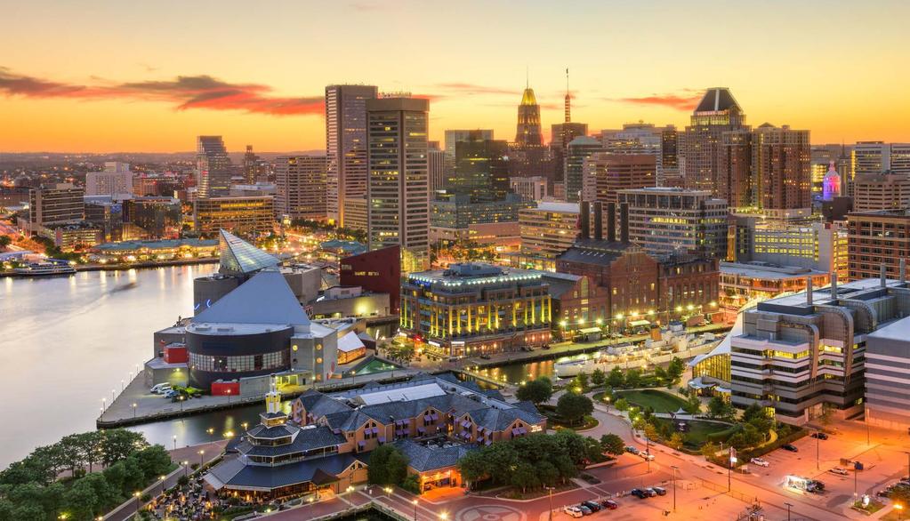 Baltimore, Maryland Aside from being Maryland s largest city and economic hub, Baltimore has also been named, A City of Neighborhoods, with more than 200 diverse districts.