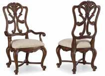 cm) 5091-75411 Wood Back Side Chair Hardwood Solids, Fabric 23 1/2W x 28D x 46H (60 x 71 x 117 cm) shown on page 4, 5 22