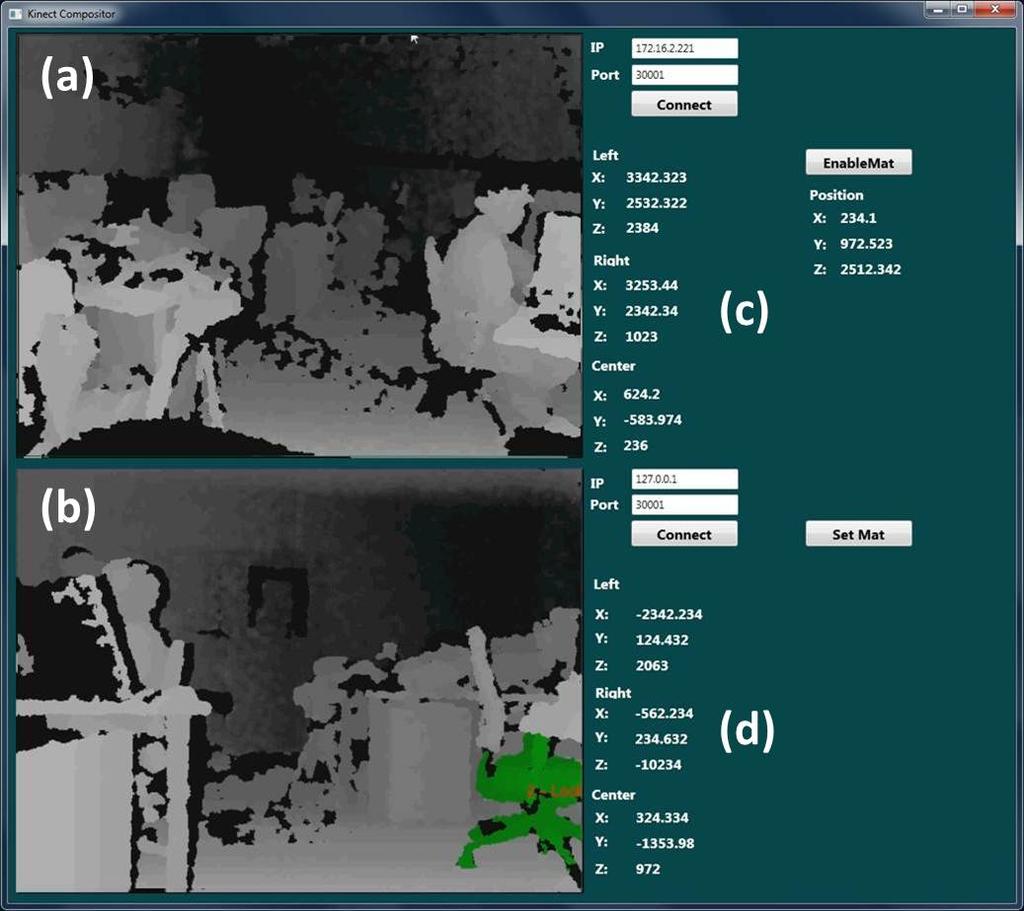 Chapter 3. Selection in Augmented Space 63 Figure 3.14: A toolkit for synchronization and object database construction. a GUI toolkit and Figure 3.14 shows it.