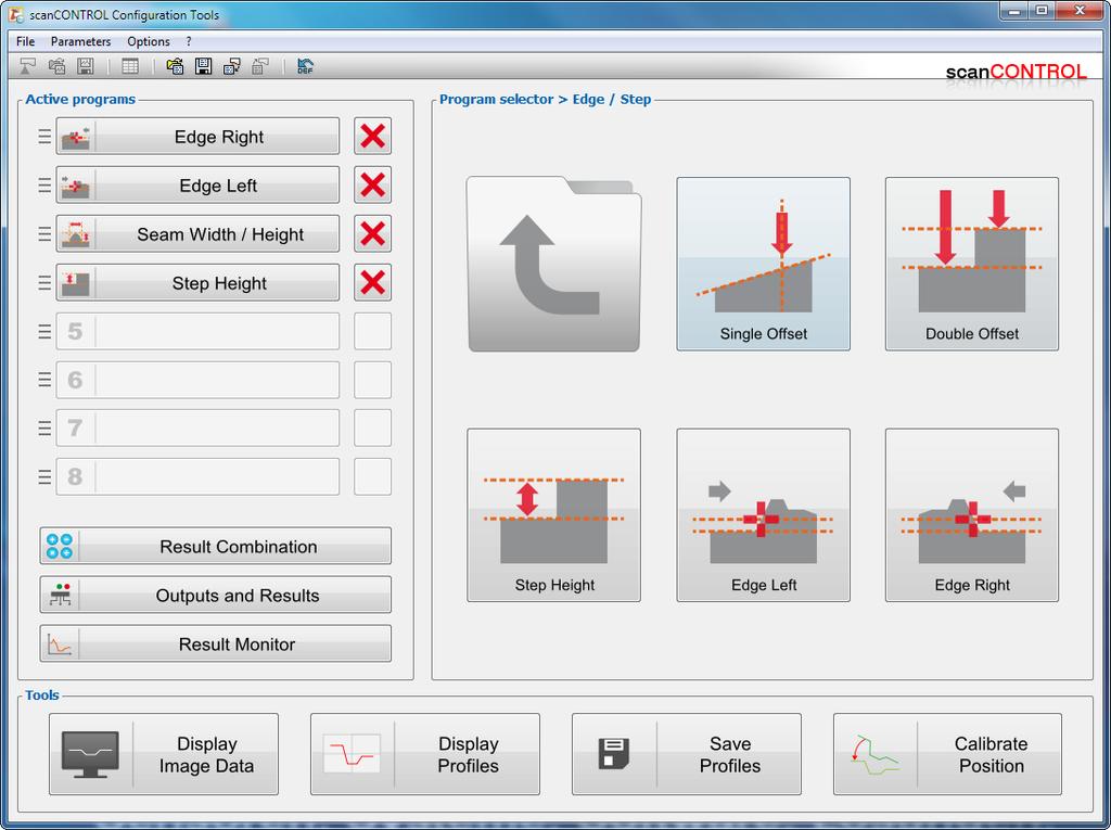 Working with scancontrol Configuration Tools 3. Working with scancontrol Configuration Tools 3.