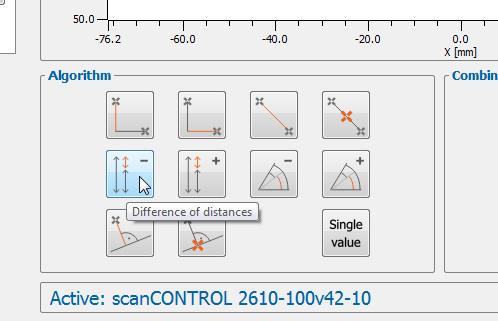 4: Defining a new signal for calculation - step 1 Press the "Add combined signal" button to add a new signal for calculation (see Fig. 5.4).