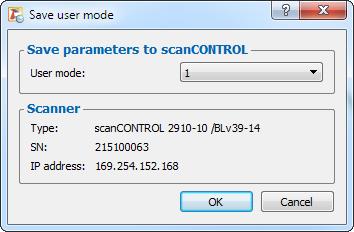 Working with scancontrol Configuration Tools 3.14.