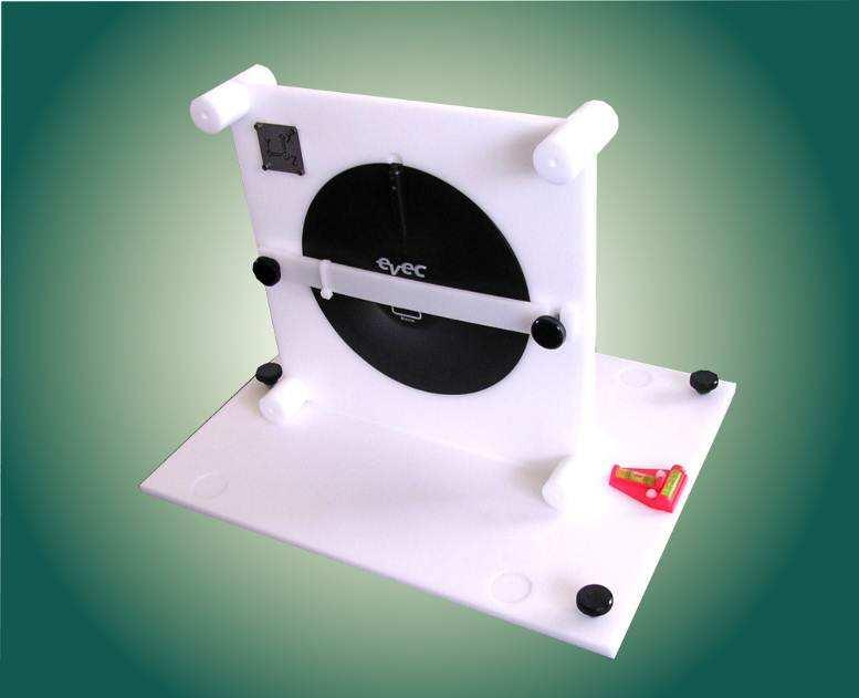 1.3 Check bench composition The whole body dosimeter check bench is made up of the following 3 elements: 1. A levelling base for obtaining a level work surface. 2.