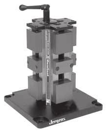 Production Vise Columns 4" (100mm) 3 or 4-Sided Columns Multiple mounting systems Fastest quick-change jaw system Full jaw travel Hardened stainless steel rails support jaws and resist wear Fully
