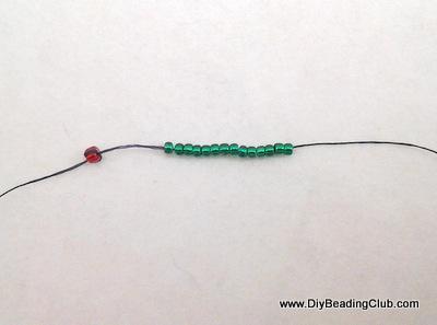 Step 10: Creating the clasp/tube Cut an arm span of thread.