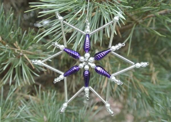 6 Point Glass Star - How to Make Christmas Ornaments http://www.