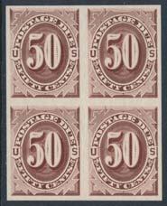 vertical fold going through two right stamps, else very fi ne.