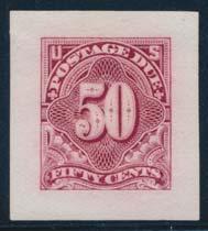 United States continued Philippines 1075 x1076 1075 E/P #J37P2 1894 50c bright claret Postage Due Small Die Proof, very fi ne.