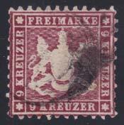 ...scott $2,100 German States -- Wurttemberg German States -- Brunswick 1125 #2 1852 2sgr blue