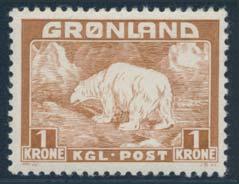 Greenland x1133 x1134 1133 ** #1-9 1938-46 1o to 1k First Set, mint never hinged and