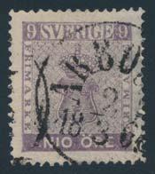 ... Scott $140 1168 Switzerland #7 1858 9o violet Coat of Arms, used, fi ne-very fi ne.