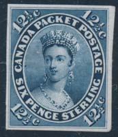 ...unitrade $350 73 74 73 74 #17iv 1859-1864 10c red lilac Consort, used and showing the string of pearls