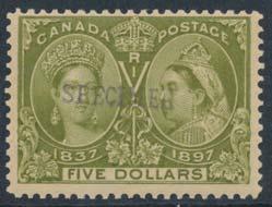 ... Unitrade $4,200 183 #66-72, 74/84 Queen Victoria Leaf and Numeral Issue Used Collection all mounted and described on a page, with a
