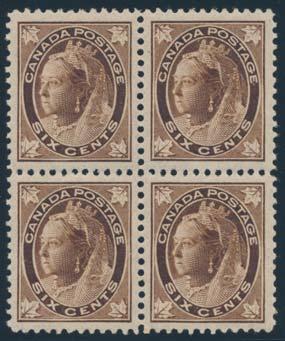 ...unitrade $210 191 x193 191 ** #74 1898 ½c black Queen Victoria Numeral, mint never hinged, very fi ne.