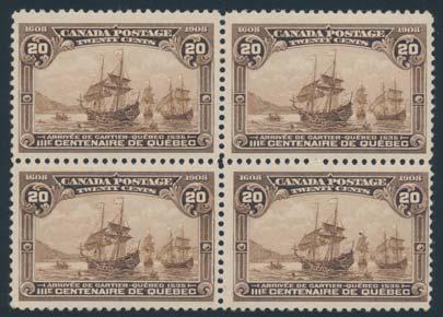 Mostly fresh and fi ne-very fi ne, and includes many very fi ne values.... Scott $1,817 300 */**/ #104-122 1911-25 1c to $1 Admiral Basic Set, mint, with 8 never hinged out of a total of 19 stamps.