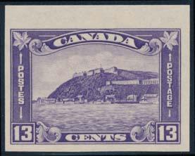 ...unitrade $1,600 362 ** #190a 1931 10 dark green George Etienne Cartier Horizontal Imperforate Pair.