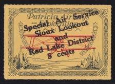 ...unitrade $175 528 (*) #CL24 1926/7 10c Overprint on Patricia Airways full pane of 8 without gum and diffused red airplane colour, otherwise very fi ne.