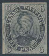 ... Unitrade $1,875 4 #1 1851 3d red Beavers on Laid Paper on Folded Letter franked with two singles, mailed Montreal OCT.