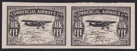 CL49 on First Regular Flight (Edmonton to Fort McMurray), CL50 (mint never hinged), CL50 on First Regular Flight (Edmonton to Fort McMurray) and also includes a mint never hinged vertical tête bêche