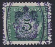 ... Van Dam $306 607 (*) #FB52a 1868 Third Bill Issue, $1 blue and black Queen Victoria Imperforate Pair, unused no gum, light horizontal crease, fi ne-very fi ne.