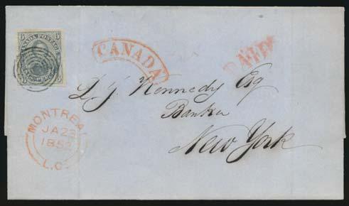 ... Unitrade $2,500 12 12 15 #2 1851 6d slate violet Consort on Laid Paper, used with very light cancel.