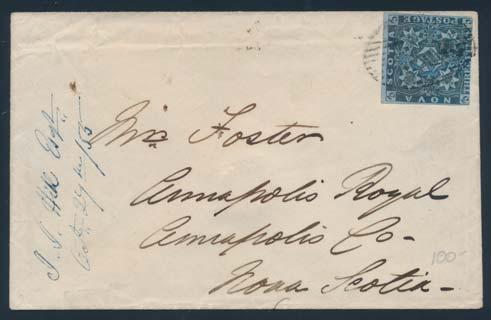 29.1859 broken circle on front, and no postmarks on back. Clean and very fi ne.