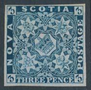 ...unitrade $400 755 756 752 #2 1855 3d blue on Cover to Annapolis Royal.