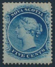 Nova Scotia continued 771 ** #11 1860 8½c Queen Victoria on Yellowish Paper with 12 American Bank Note Co. imprints. Pane of 100.