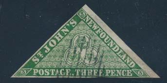... Unitrade $2,520 781 ** #9 1868 4d black Queen Victoria, on white paper.